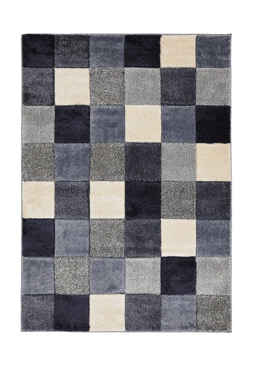 Newport Blocks Navy Rug 80x150cm