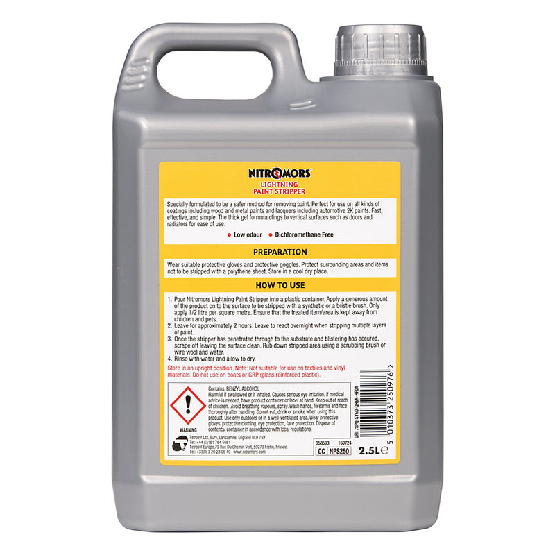 Nitromors Lightning Water-based Paint stripper, 2.5L