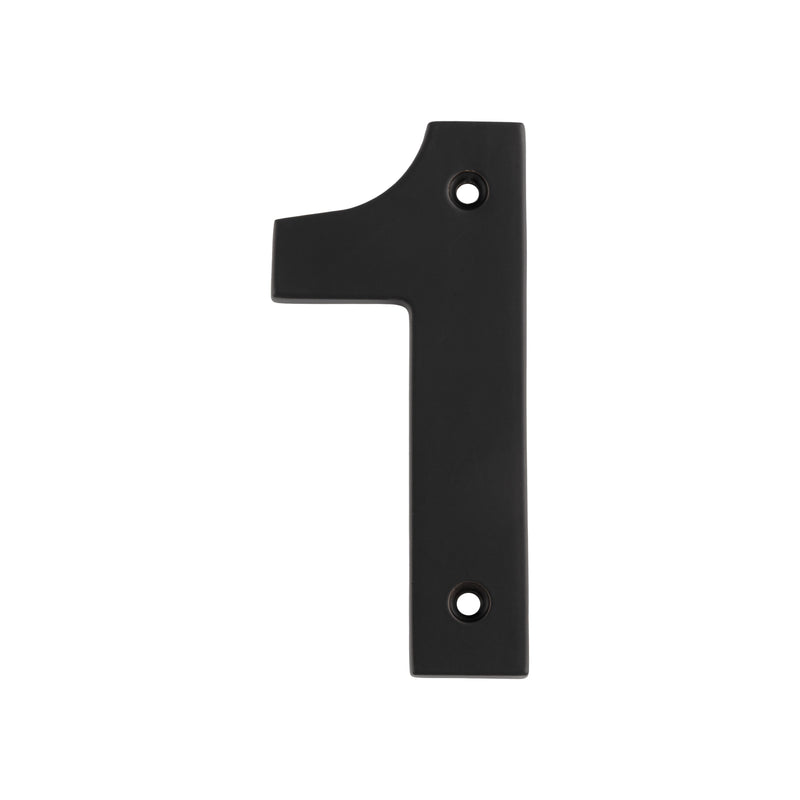 100 X 46 X 5Mm - Number 1 - Face Fix - Matt Black