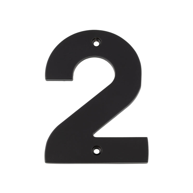 100 X 69 X 5Mm - Number 2 - Face Fix - Matt Black