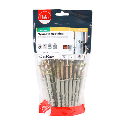TIMCO Nylon Frame Fixings — Bag