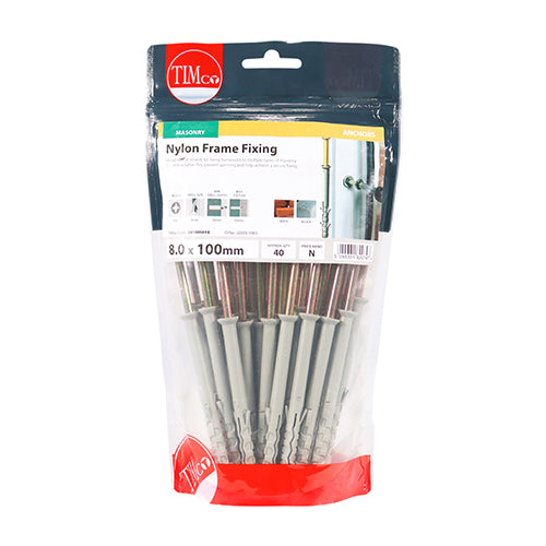 TIMCO Nylon Frame Fixings — Bag