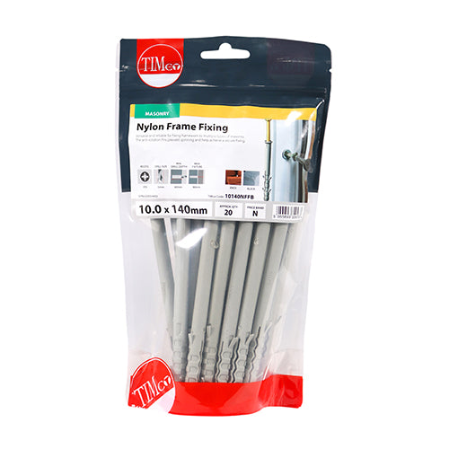 TIMCO Nylon Frame Fixings — Bag
