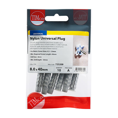 TIMCO Nylon Universal Plugs