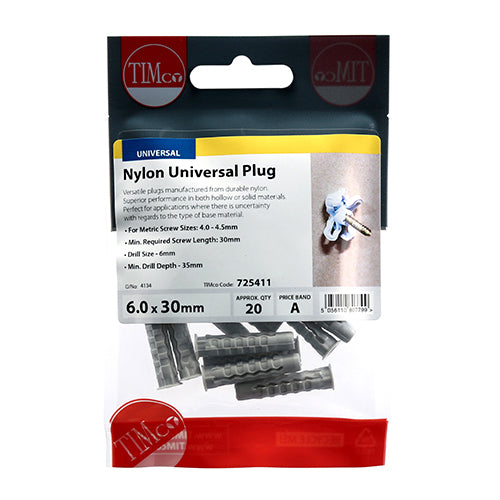 TIMCO Nylon Universal Plugs