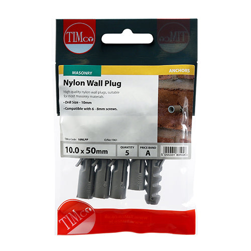 TIMCO Nylon Plugs — Trade Pack