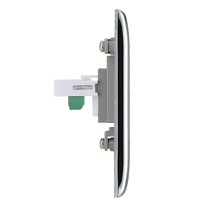 BG Electrical Nexus Metal Polished Chrome - Single, RJ11 telephone socket