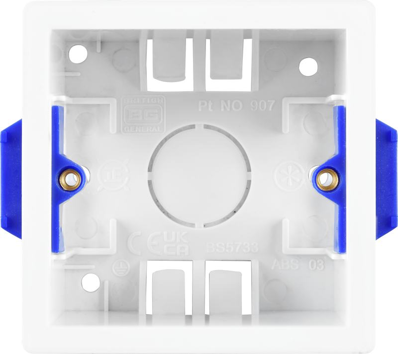 BG Electrical Contractor - Single Square Dry Lining Box, 35mm