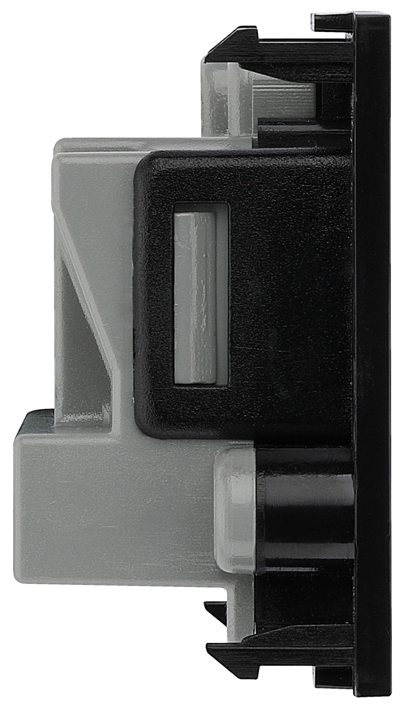 BG Electrical Euro Module - 5A round pin, unswitched socket