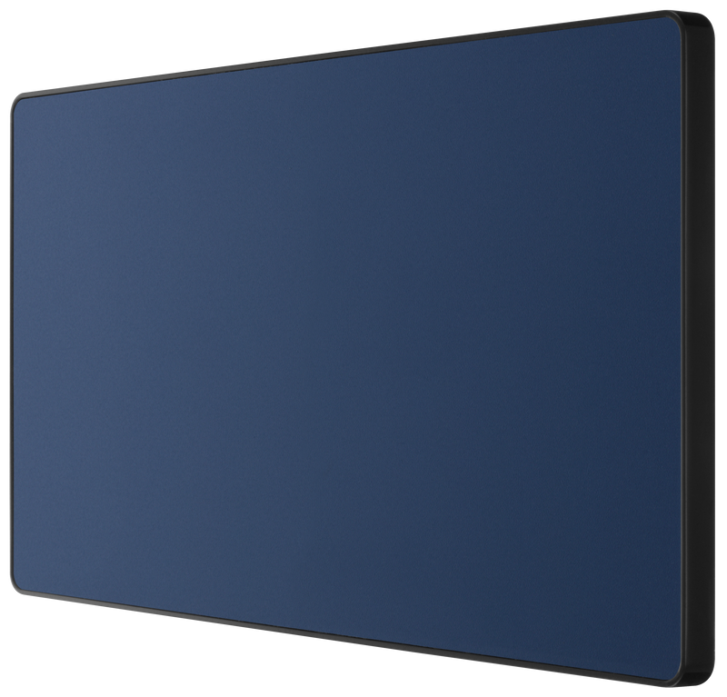 BG Electrical Evolve Matt Blue - Double, blank plate