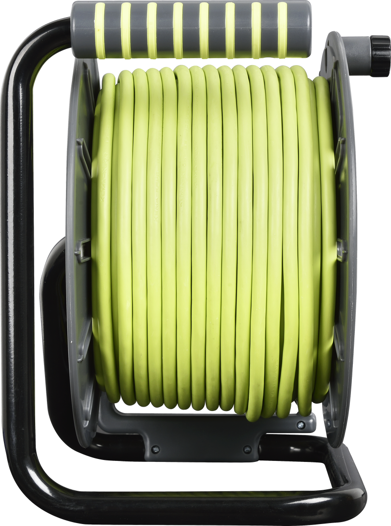 Masterplug Pro XT - 50m, 4 Sockets, 13A, Grey + Green
