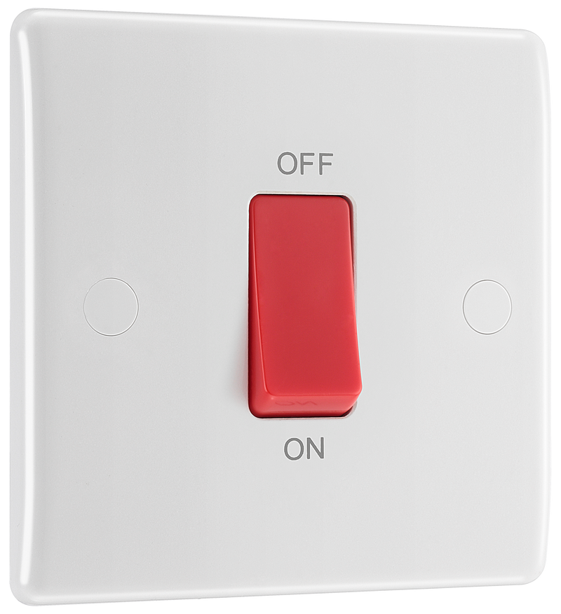 BG Electrical 800 Series - 45A, double pole, single plate