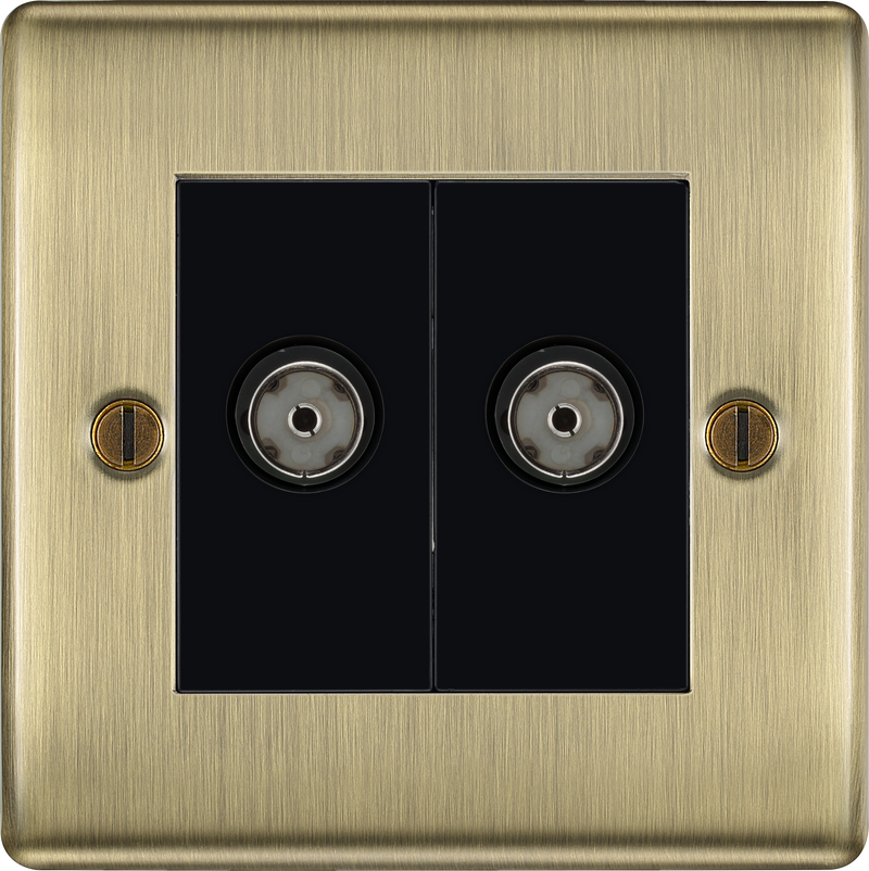 BG Electrical Nexus Metal Antique Brass - Double isolated, co-axial