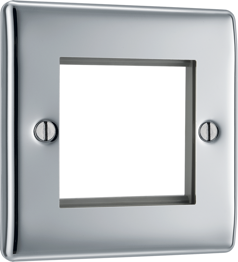 BG Electrical Euro Module - 2 module - square