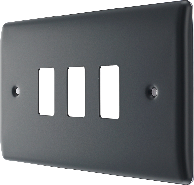 BG Electrical Grid - 3 module, rectangular