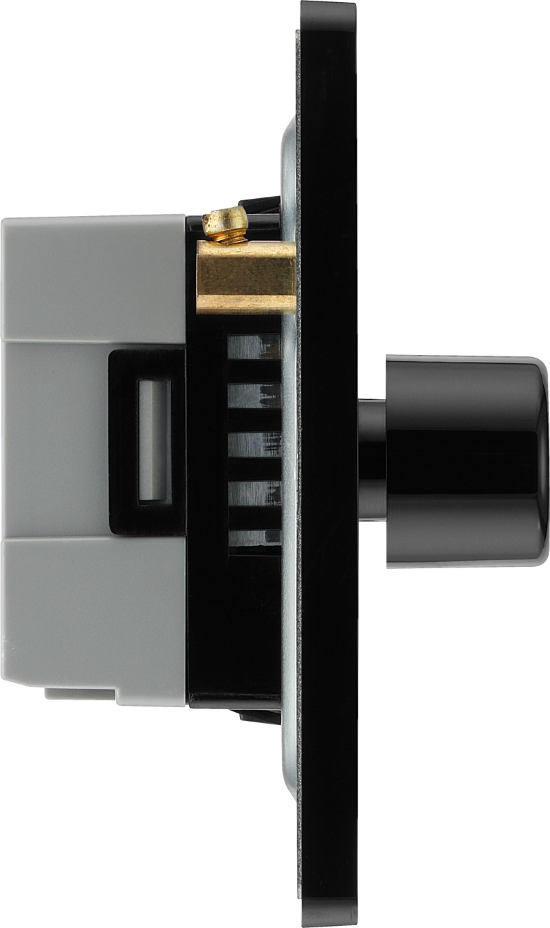 BG Electrical Evolve Matt Blue - Quadruple, 2 way push 200W