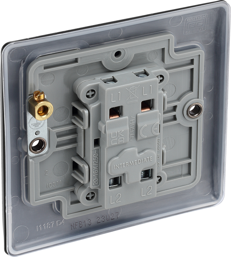 BG Electrical Nexus Metal Matt Black - Intermediate switch