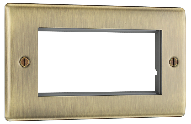 BG Electrical Euro Module - 4 module - rectangular