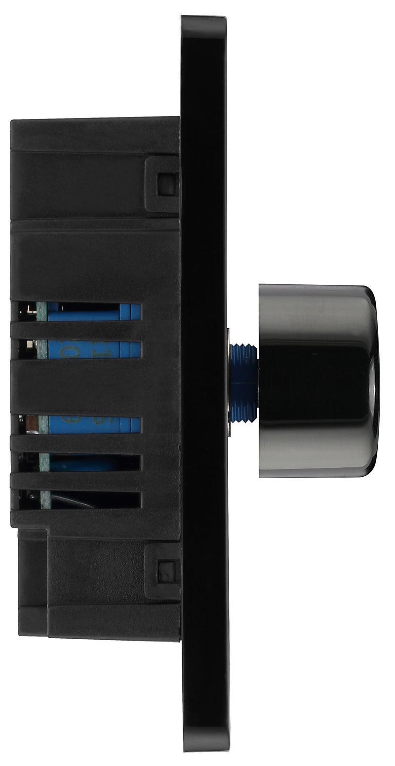 BG Electrical Evolve Matt Grey - Double, 2 way push 200W