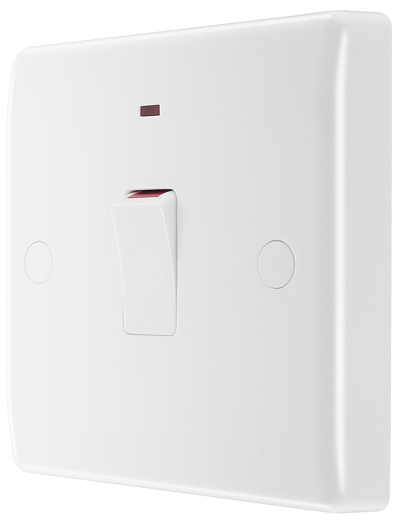 BG Electrical 800 Series - 20A, double pole, with indicator and flex outlet
