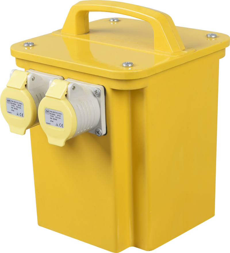 Masterplug Site - 110V 3.3KVA, 2 Sockets, 1.5m, 16A, Yellow