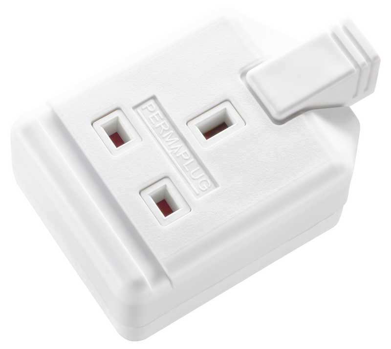 Masterplug Work - 1 Socket, 13A, White
