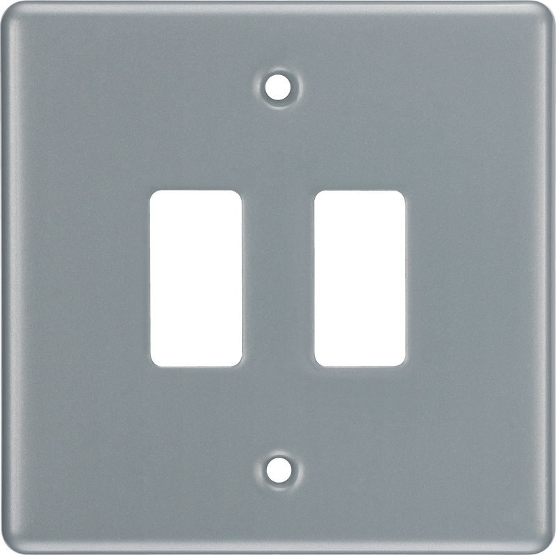 BG Electrical Grid - 2 module, square