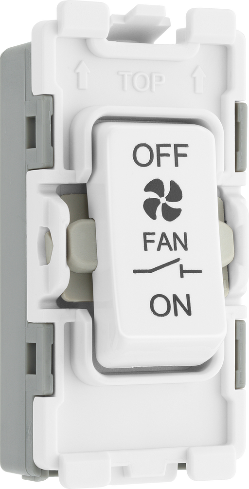 BG Electrical Grid - 3 pole fan isolator (EVOLVE WHITE)