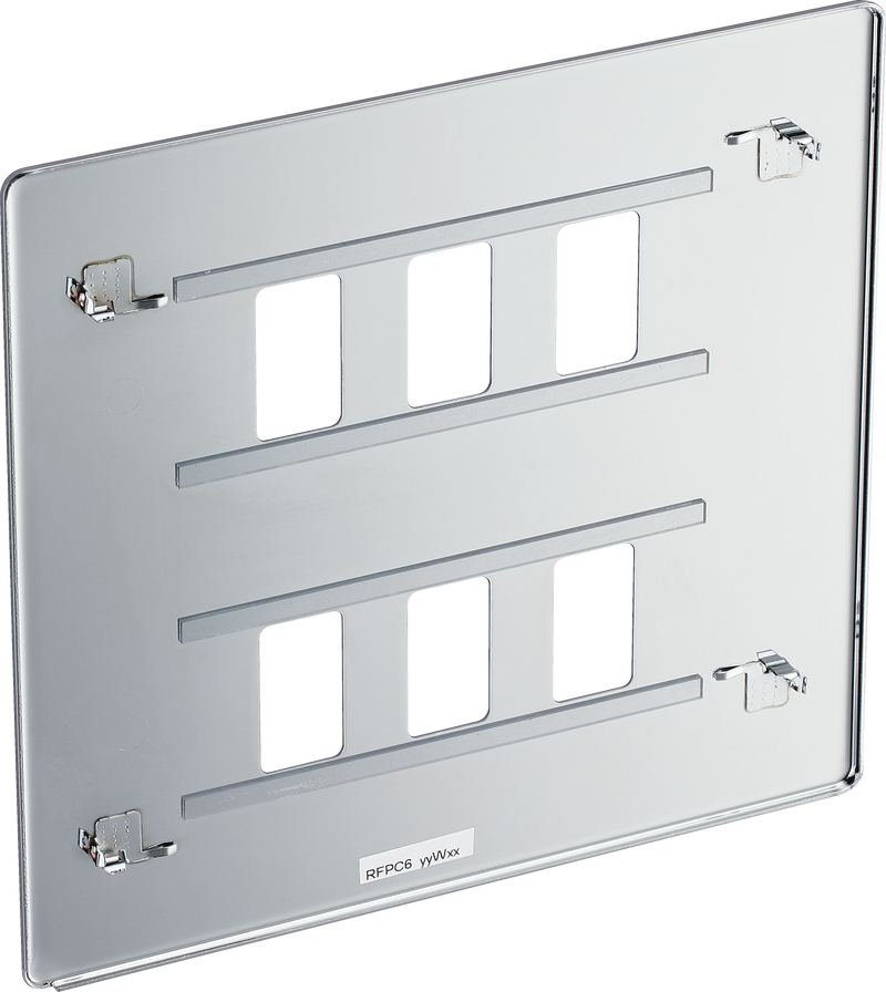 BG Electrical Grid - 6 module, square