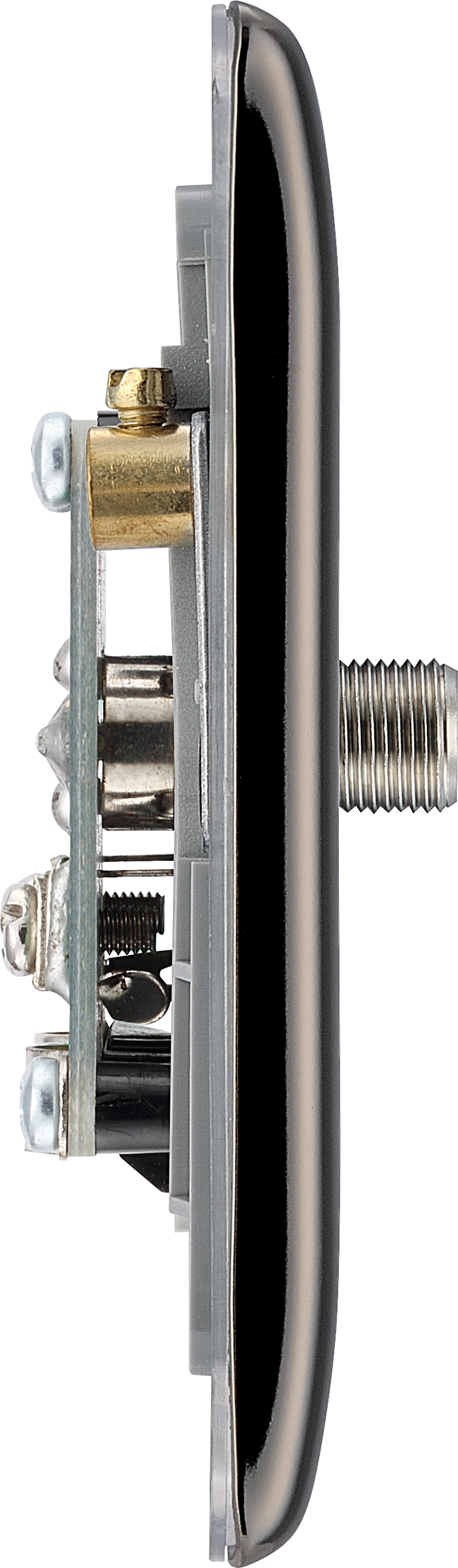BG Electrical Nexus Metal Black Nickel - Double, satellite and co-axial