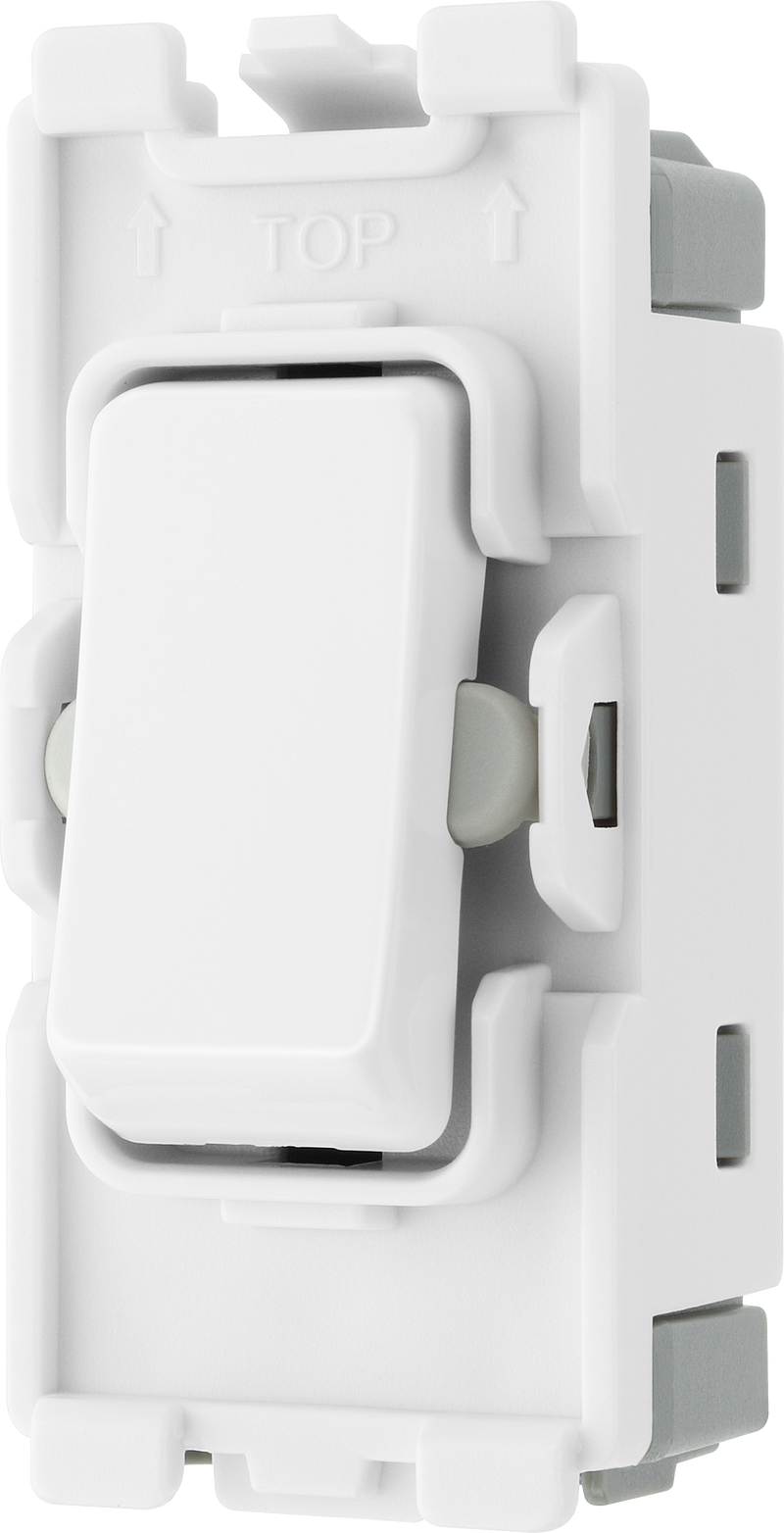 BG Electrical Grid - 2 way, single pole, centre off (EVOLVE WHITE)