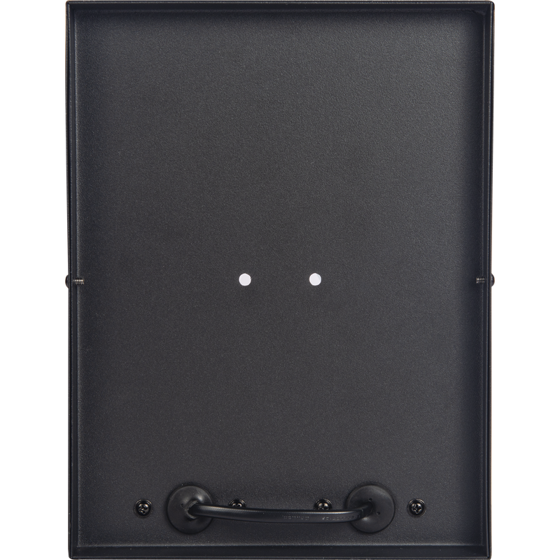 Luceco Azurar Coach Lantern - Exterior Decorative Wall Glass Lanten Twin IP44 E27 Lamp included Black