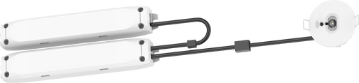 Luceco Tempus Dali Recessed Downlight, 3hr, 3W, 220lm, White with Open Area and Corridor Optic