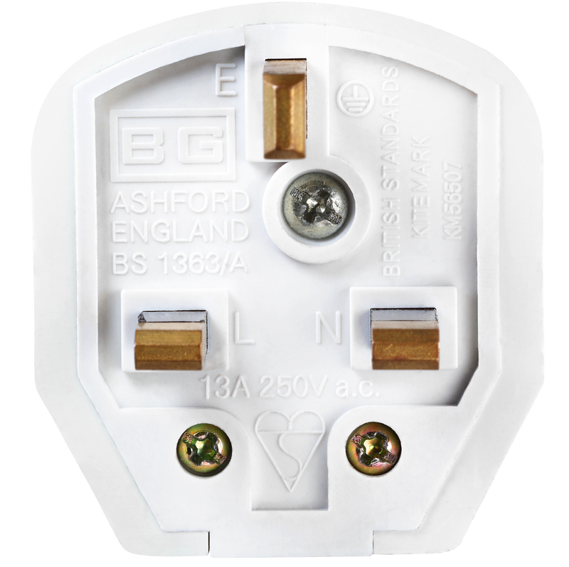 Masterplug Basic - 13A, White