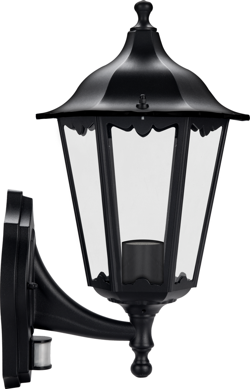 Luceco Coach Lantern - Coach lantern 6 sided supplied less lamp (60W max) with extended outreach