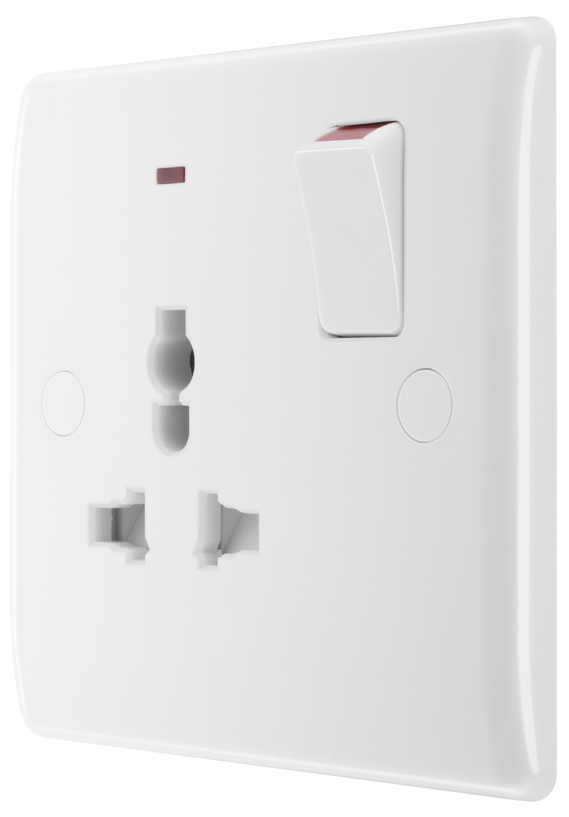 BG Electrical 800 Series - Single, switched, universal with indicator (export only)