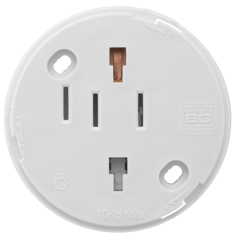 BG Electrical Ceiling Accessories - 4 pin plug and socket assembly