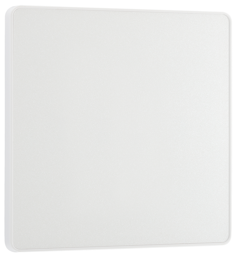 BG Electrical Evolve Pearlescent White - Single, blank plate