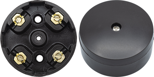 BG Electrical Contractor - Knockout Entry Junction Box, 4 Way, 20A, 57mm Dia, Brown