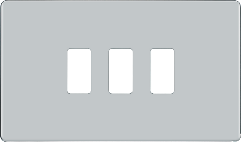 BG Electrical Grid - 3 module, rectangular