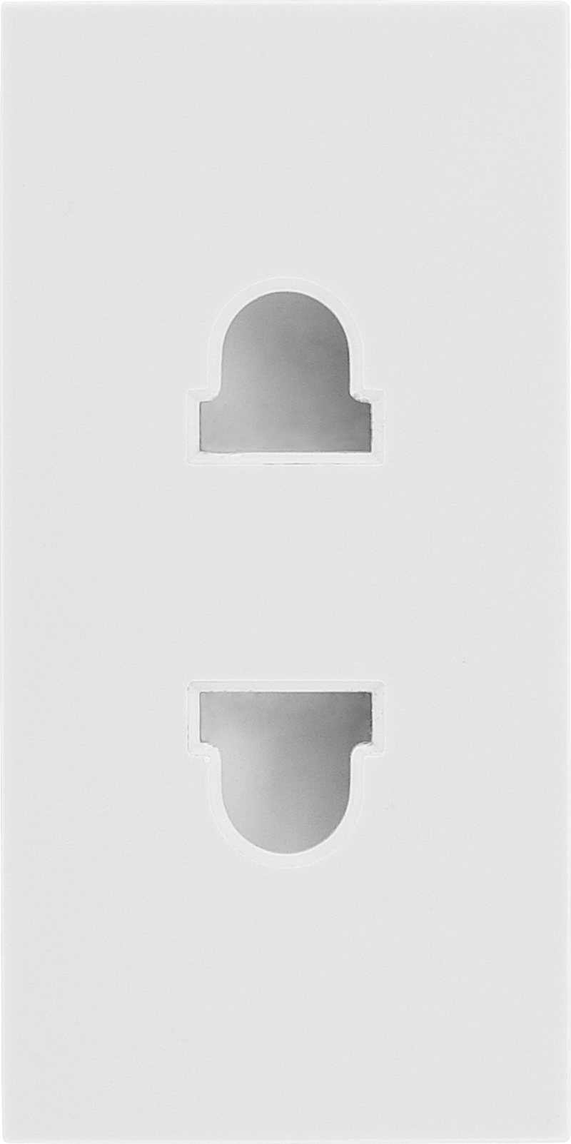 BG Electrical Euro Module - 16A 2 pin, unswitched socket