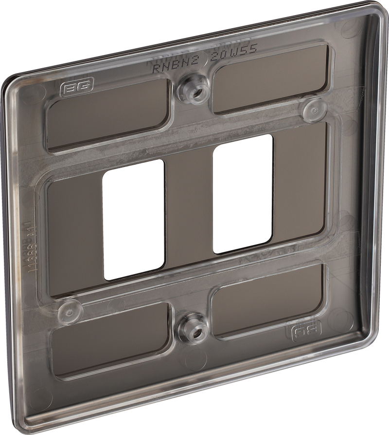 BG Electrical Grid - 2 module, square