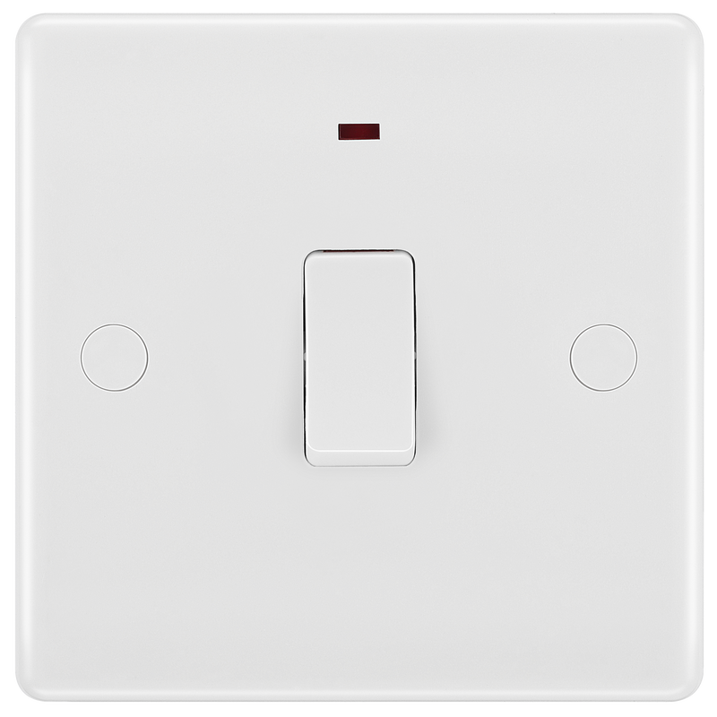BG Electrical 800 Series - 20A, double pole, with indicator and flex outlet