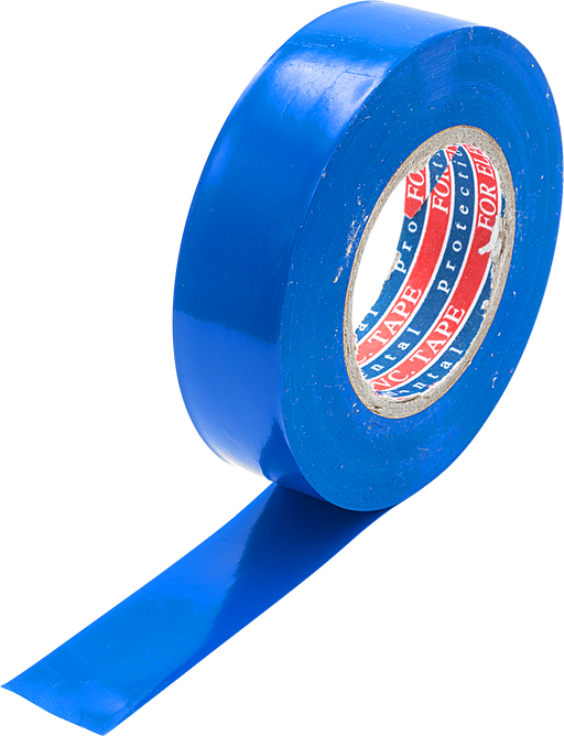 BG Electrical Contractor - Insulation tape, blue, 19mm x 20m