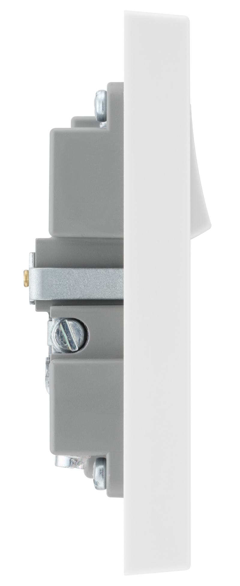 BG Electrical 900 Series - Single, switched, single pole, with 1 x USB A + 1 x USB C