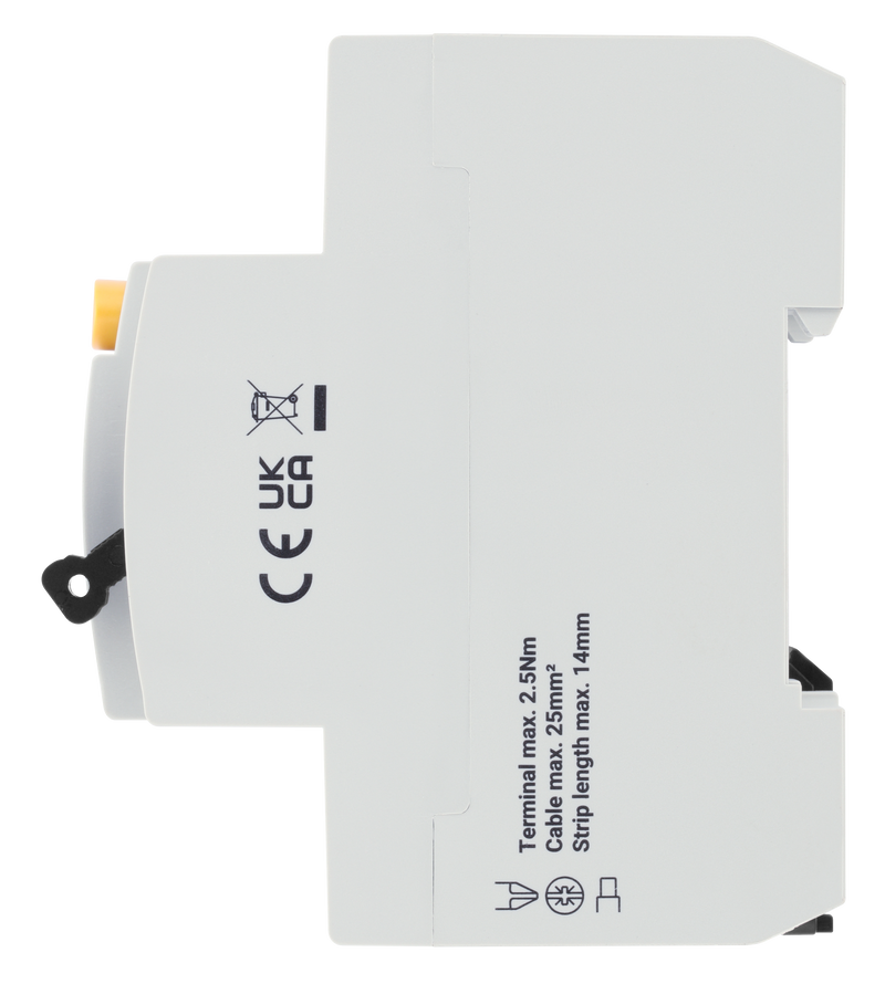 BG Circuit Protection RCD - Type B, Bidirectional RCD, Double Pole, 63A, 30mA, 2 Module