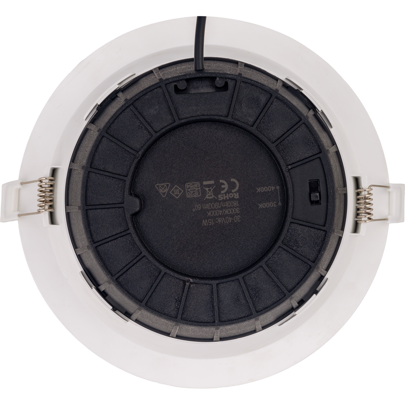 Luceco Carbon Ultra - Carbon Ultra Downlight 15W 1900Lumens IP54 rated 150mm cut-out