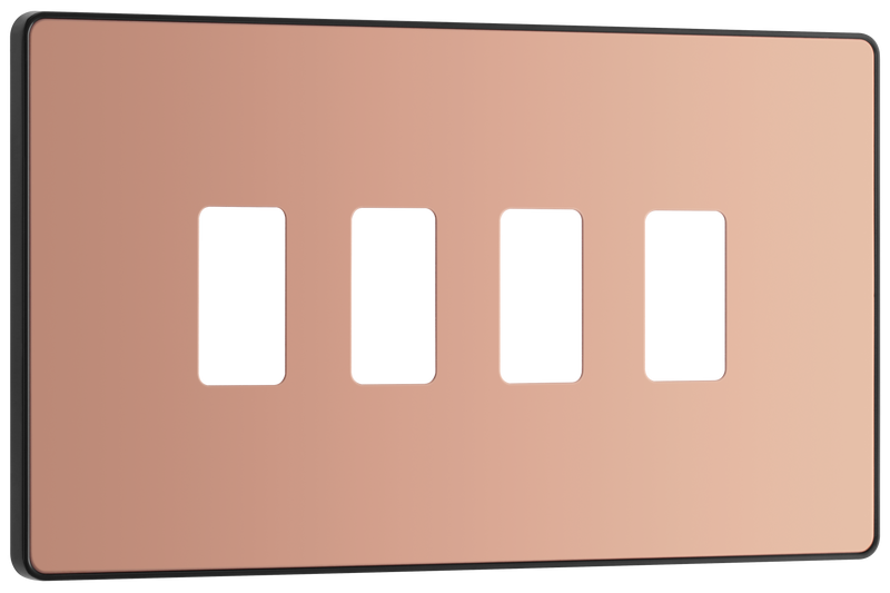 BG Electrical Grid - 4 module, rectangular