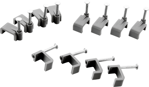 BG Electrical Contractor - Twin & Earth cable clips, 4mm, 50pk