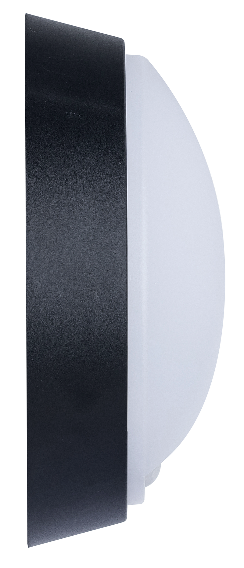 Luceco Ext Residential - Exterior residential bulkhead round 700lumens with white or black bezel + PIR